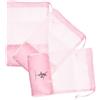 Uonlytech 3 Pezzi Borsa per Scarpe da Danza Coulisse in Rete Traspirante Rosa, Resistente e Antipolvere, per Viaggi e Studio di Balletto