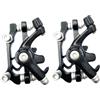 Housoutil Kit Freni Disco Bici Meccanici Anteriore e Posteriore in Lega di Alluminio Nero, Pratico Sostituto per Freno Mountain Bike Rotore per Bicicletta Montagna