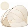 Ameble Tenda da Spiaggia Pop-up, 3-4 Persone, Installazione istantanea, Luce da Campeggio 51x43 Pollici, ca