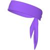 Anceky Fascia per capelli sportiva rinfrescante viola chiaro tinta unita Fascia per capelli neutra a doppia faccia per corsa, fitness, karate, yoga, calcio