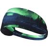 Anceky Fascia elastica per esercizi - Fascia morbida e traspirante per corsa, ciclismo, yoga e altro ancora Stampa aurora boreale