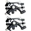 SHINEOFI Kit Freni Disco Bici in Lega di Alluminio Anteriore e Posteriore Nero | Disco Freno Anteriore, Set Meccanico, Ricambio Pratico, Installazione Semplice, per Ciclismo