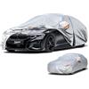Kayme Telo Copriauto da Esterno, Telo per Auto da Esterno Impermeabile, Traspirante, Telo Macchina Felpato per Berlina Audi A4/A5, S-type, Mondeo Sedan,Giulia etc. Vedi Auto Tabella Taglie A9, Argento