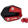 Generico tampone ingranditore Moto Cavalletto Piede Laterale Ingranditore Pad Tappo Valvola Della Gomma Per Yamaha XJ6 XJ6F XJ6N Per DIVERSION 2009-2015(1Combo Red)