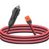 Leehitech XT60i - Cavo di ricarica per auto, 12 V, 12 AWG, 1,5 m, da accendisigari a XT60i Powerstation, per EcoFlow Delta 3 Plus, Delta 2, River 2 Max, Anker Solix DJI Power