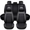 chifeng Set completo di 5 coprisedili per auto, per Mazda CX-5 CX-60 Mazda 2 Mazda 3 Mazda 6, coprisedili universali in similpelle, durevoli, impermeabili, traspiranti (5)
