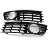 SZSS-CAR Griglia paraurti anteriore Compatibile con Sedan Audi A4 B6 2001~2002 2003 2004 2005, destra e sinistra, con foro per fendinebbia