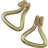 FMHXG Gancio a cricchetto FMHXG 2 ganci a cricchetto doppio J per cinghia da 1,5 pollici/8 mm legare giù cinghia tessitura auto camion rimorchio