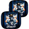 D&Vlab Coppia di Tendine Parasole per auto Macchina con Stampa Personalizzata ''DI PADRE IN FIGLIO'' Personalizzato con Nome per papà Tifosi Calcio Squadre Ultras Nero Azzurri Interisti