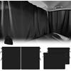 UESDU 4 tende per camper, divisori per auto, universali, parasole per finestrini laterali anteriori e posteriori, 140 x 80 cm