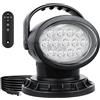 Willpower Strobo Faro LED da Ricerca 12V 24V Luce da Lavoro 39W Auto | Spotlight Magnetico, Telecomandato, Rotazione 360°, Luci da Ricerca Faretto Led per Fuoristrada Camion Barca 4x4