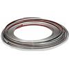 TOTMOX Striscia per stampaggio a rullo per auto, decorazione per stampaggio cromata resistente ai graffi, 6 mm x 15 m, argento