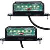 SPARKMOTO 2 x Luce targa led rimorchio omologata, 12v 24v universale LED Fanale illuminazione targa Rimorchio,luci a LED per targa posteriore,Lampada Targa Posteriore per camper trattori,Viti incluse