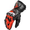 SHIMA RS-3 Guanti Moto Estivi Uomo Pelle Lungo Ventilato Perforato Omologati Guanto per Motocicletta Touchscreen Ventilata Scooter Protettore Rinforzato Abbigliamento Racing (Uomini, Rosso Fluo, S)