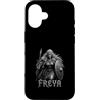 Norse Freyja Valkyrie Warrior Goddess Custodia per iPhone 16 Valkyrie Freyja Dea Norrena Scudo Fanciulla