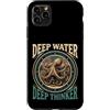 Octopus Lover Ocean Depth Custodia per iPhone 11 Pro Max Polpo Pensatore Profondo Acqua Profonda