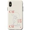 Paw Pact Prints Custodia per iPhone X/XS Minimalista Cat Lover Cat Mom Pet Animal