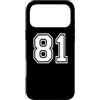 Matching Sports Numbers Birthday Gifts Custodia per iPhone 17 Pro Max 81 Numero Ottantuno Team Sport Grafica Corrispondenza Varsity