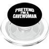 Costumi di Halloween pigri Fai finta di essere una donna delle caverne, divertente PopSockets PopGrip per MagSafe