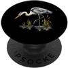 Blue Heron Nature Art Co. Elegante Airone Blu Birdwatcher Ornitologia Birdwatcher PopSockets PopGrip Adesivo