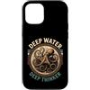 Octopus Lover Ocean Depth Custodia per iPhone 12/12 Pro Polpo Pensatore Profondo Acqua Profonda
