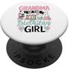 Birthday Girl Science Lab Family Celebra Nonna Del Compleanno Ragazza Scienza Lab PopSockets PopGrip Adesivo