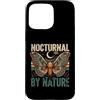 Nocturnal Moth Nature Moon Lovers Custodia per iPhone 15 Pro Max Notturno Per Natura Falena Luna