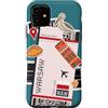 Traveler Souvenir Tickets Custodia per iPhone 11 Biglietto aereo Varsavia Carta d'imbarco Aereo Polonia Amante dei viaggi