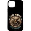 Octopus Lover Ocean Depth Custodia per iPhone 15 Plus Polpo Pensatore Profondo Acqua Profonda
