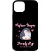 Penguin Family You Can't Resist Animal L Custodia per iPhone 15 Plus Il mio pinguino interiore richiede un pisolino carino uccello addormentato