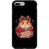 Merry Christmas Wrap Ribbon Bow Stars Xm Custodia per iPhone 7 Plus/8 Plus Carta da regalo con criceti, Hammy, Gerbillo, Babbo Natale