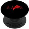 Pizza Lover Apparel for Foodies Pizza Heartbeat Pizza Lover Graphic Uomo Donna PopSockets PopGrip Adesivo