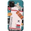 Traveler Souvenir Tickets Custodia per iPhone 11 Pro Max Biglietto aereo Varsavia Carta d'imbarco Aereo Polonia Amante dei viaggi