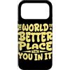 World Mental Health Awareness Day Yellow Custodia per iPhone 17 Pro Max Il mondo è un posto migliore con te Consapevolezza della salute mentale