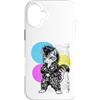 Punk Kitten Retro Cat Designs Custodia per iPhone 16 Plus Punk Kitten Mohawk Retro Rock Cat anni '70