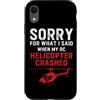 Funny RC Helicopter Gifts for Men and Wo Custodia per iPhone XR RC elicottero elicottero RC di corsa di telecomando