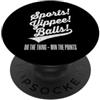 Funny Football Sayings & Funny Football Sport! Yippee! Balls! Fai la cosa, vinci i punti Calcio PopSockets PopGrip Adesivo