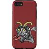 Lacy Chenault Custodia per iPhone SE (2020) / 7/8 Illustrazione di arte popolare di Krampus disegnato a mano dell'annata