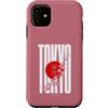 CRAZEELEBAH JAPAN INC Custodia per iPhone 11 TOKYO JAPAN SAKURA CHERRY BLOSSOM ROSSO SOLE