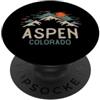 Rocky Mountain Vibes Camping Souvenir Sh Vintage Aspen Colorado Retro Montagna PopSockets PopGrip Adesivo