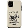 Basset Hound Dog Lover Gifts Custodia per iPhone 11 Wait for Me I Have Little Legs Divertente Basset Hound