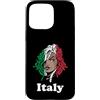Cool Italian Roots Italy Custodia per iPhone 15 Pro Max Bandiera Italia Radici Italiane Dreadlocks Girl Italian Pride