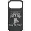 Someone Loves You In US State Of Rhode I Custodia per iPhone 17 Pro Max Qualcuno nel Rhode Island ti ama Heart Vintage State
