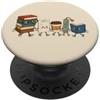 Back to School Bookish Reader School Lib Libreria di scarabocchi per gli amanti dei libri PopSockets PopGrip Adesivo