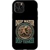 Octopus Lover Ocean Depth Custodia per iPhone 11 Pro Polpo Pensatore Profondo Acqua Profonda