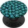 Leopard Lovers Rosette Aqua Blue Rosetta leopardata blu acqua PopSockets PopGrip Adesivo
