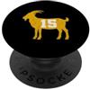 Vintage Distressed GOAT 15 Graphic Appar Vintage Distressed GOAT 15 Apparel PopSockets PopGrip Adesivo