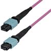 StarTech Cavo Patch in Fibra Ottica MTP/MPO da 5m, 12 Fibre Tipo A, OS2 Monomodale, MTP/APC Femmina, 9/125µm, Guaina OFNP Plenum