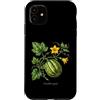 The Botany Bureau Custodia per iPhone 11 Illustrazione della pianta di zucca Cucurbita maxima