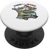 Lakelandwholesale1 Shirt Company J'aime La Francia Mappa Punti di riferimento regionali Collage Grafico PopSockets PopGrip Adesivo